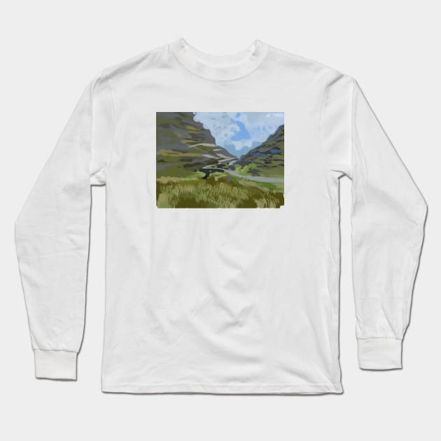 Gap of Dunloe Long Sleeve T-Shirt by Sci-Emily